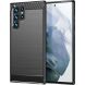 Защитный чехол UniCase Carbon для Samsung Galaxy S22 Ultra (S908) - Black (298437B). Фото 1 из 8