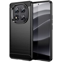 Защитный чехол UniCase Carbon для Xiaomi Redmi Note 14 Pro 5G - Black: фото 1 из 6