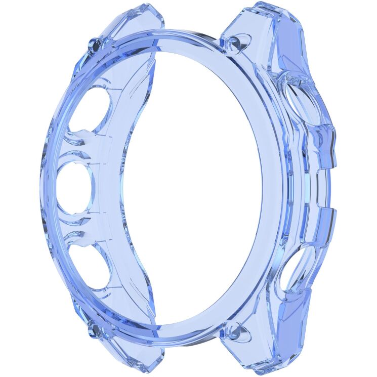 Захисний чохол UniCase Clear Cover для Garmin Fenix 8 (43mm) - Transparent Blue: фото 2 з 7