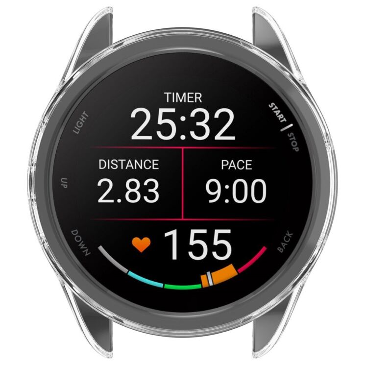 Защитный чехол UniCase Clear Cover для Garmin Forerunner 165 / 165 Music - Transparent: фото 5 из 7