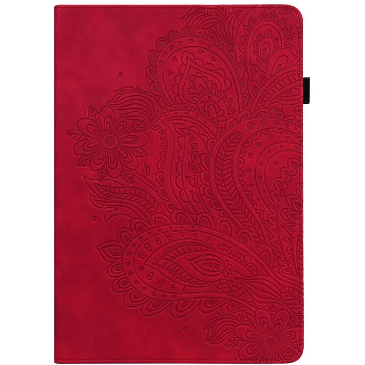 Защитный чехол UniCase Flower для Lenovo Tab M11 (TB330) / Xiaoxin Pad 2024 - Red: фото 3 из 10