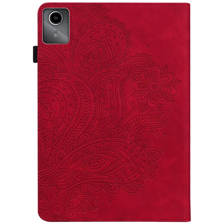 Защитный чехол UniCase Flower для Lenovo Tab M11 (TB330) / Xiaoxin Pad 2024 - Red: фото 2 из 10