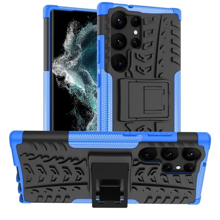 Защитный чехол UniCase Hybrid X для Samsung Galaxy S23 Ultra - Blue: фото 1 из 9