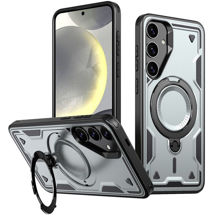 Захисний чохол UniCase Lander Armor для Samsung Galaxy S24 FE (S721) - Grey: фото 1 з 6