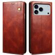 Захисний чохол UniCase Leather Wallet для Apple iPhone 17 Pro - Brown (387358Z)
