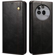 Защитный чехол UniCase Leather Wallet для Nothing Phone (3a) Pro - Black: фото 1 из 6