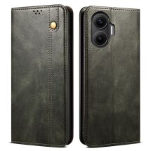 Защитный чехол UniCase Leather Wallet для Xiaomi Poco F7 - Green: фото 1 из 7