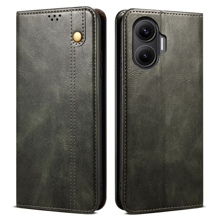 Захисний чохол UniCase Leather Wallet для Xiaomi Poco F7 - Green: фото 1 з 7