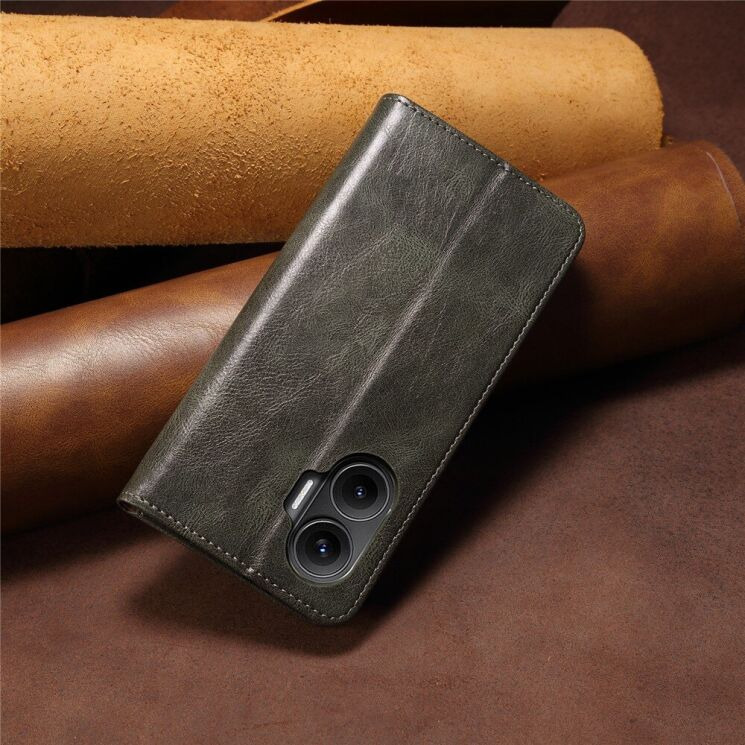 Захисний чохол UniCase Leather Wallet для Xiaomi Poco F7 - Green: фото 7 з 7