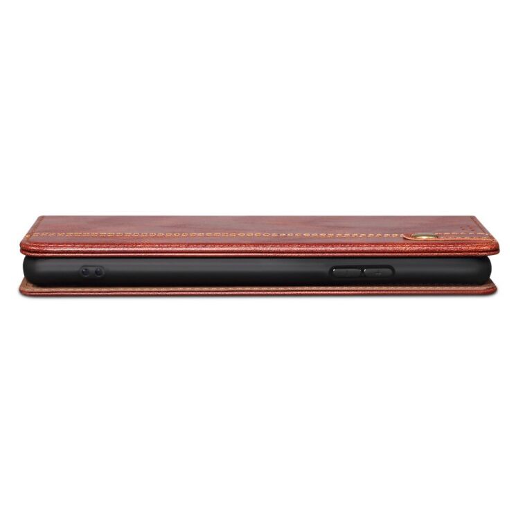 Защитный чехол UniCase Leather Wallet для Xiaomi Redmi Note 12S - Brown: фото 6 из 8