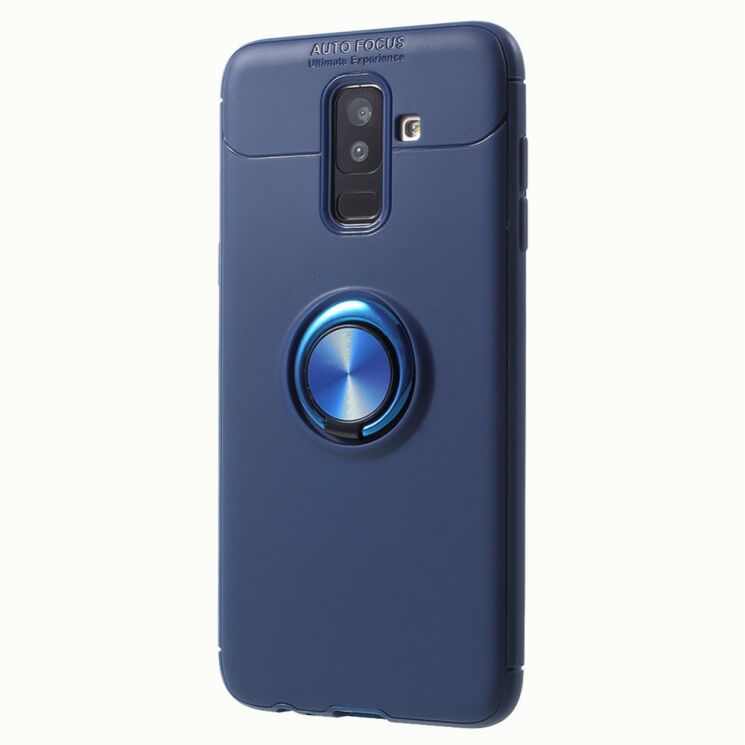 Защитный чехол UniCase Magnetic Ring для Samsung Galaxy J8 2018 (J810) - Blue: фото 3 из 6