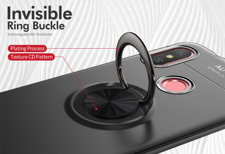 Защитный чехол UniCase Magnetic Ring для Xiaomi Redmi 6 Pro / Mi A2 Lite - Red: фото 6 из 12