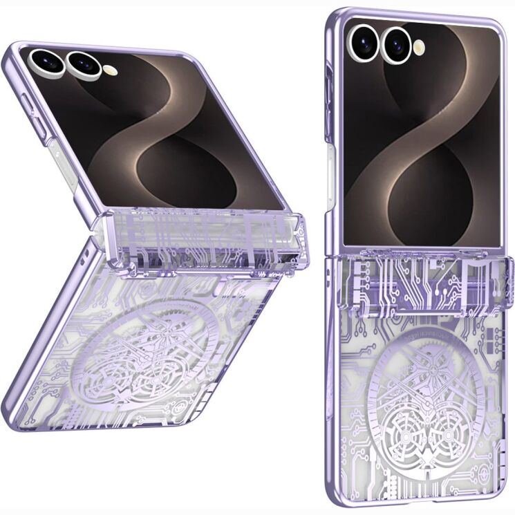 Захисний чохол UniCase Mechanical Legend для Samsung Galaxy Flip 8 - Purple (423510V) Захисний чохол UniCase Mechanical Legend для Samsung Galaxy Flip 8 - Purple: фото 1 з 7