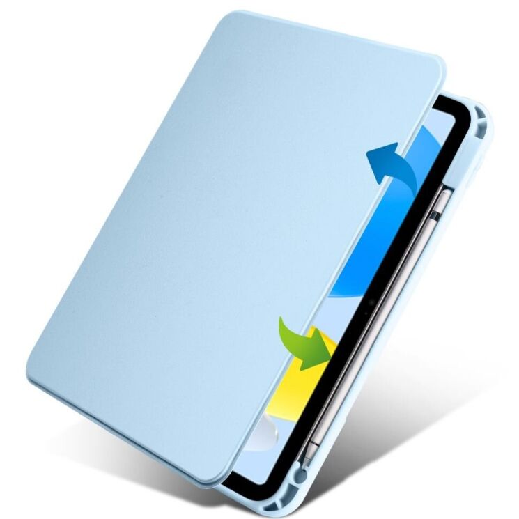 Защитный чехол UniCase Rotary Stand для Apple iPad 10.9 (2022) / iPad 11 (2025) - Baby Blue: фото 2 из 7