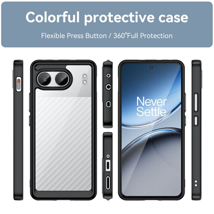 Захисний чохол UniCase Rugged Shield для OnePlus Nord 4 - Black: фото 2 з 9
