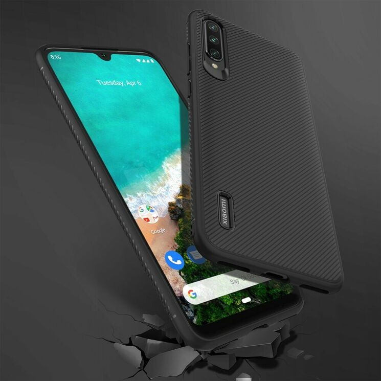 Защитный чехол UniCase Twill Soft для Xiaomi Mi A3 / Mi CC9e - Black: фото 6 из 8