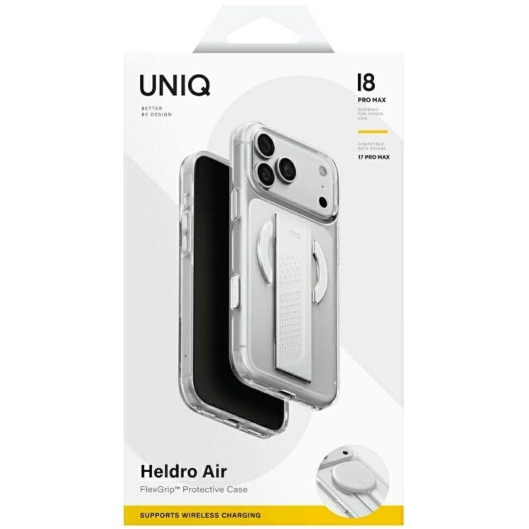 Защитный чехол UNIQ Heldro Air MagClick для iPhone 18 Pro Max (UNIQ-IP6.9P(2026)-HELAMLCLR) - Transparent: фото 6 из 10