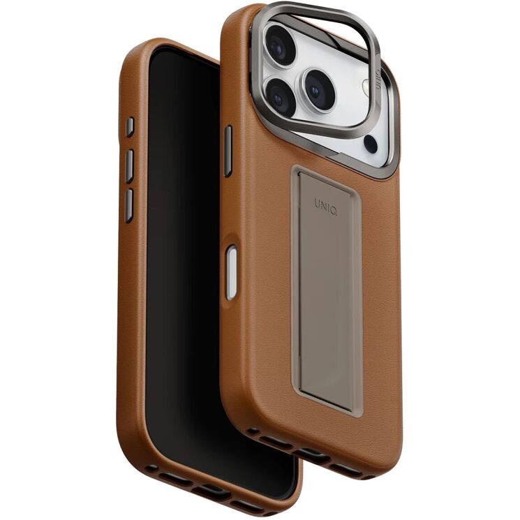 Защитный чехол UNIQ Heldro Pro MagClick для iPhone 17 Pro (UNIQ-IP6.3P(2025)-HELPMCML) - Caramel: фото 1 из 10