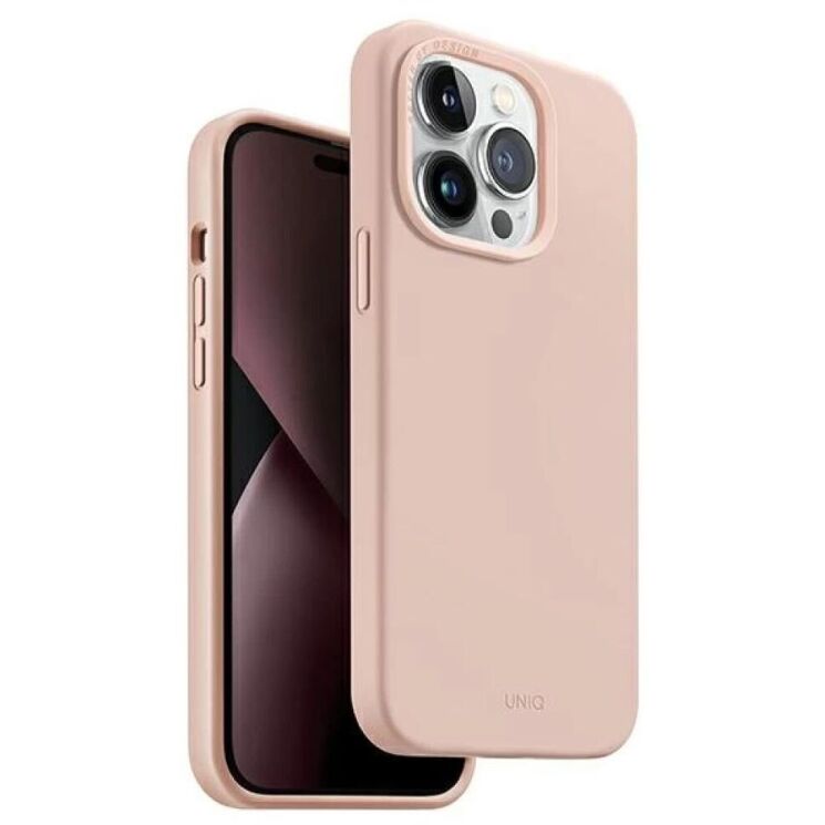 Защитный чехол UNIQ Lino Hue для Apple iPhone 14 Pro - Pink: фото 1 из 7