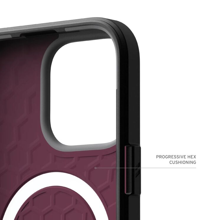 Защитный чехол URBAN ARMOR GEAR (UAG) Civilian MagSafe для Apple iPhone 16 Pro Max - Bordeaux: фото 9 из 10