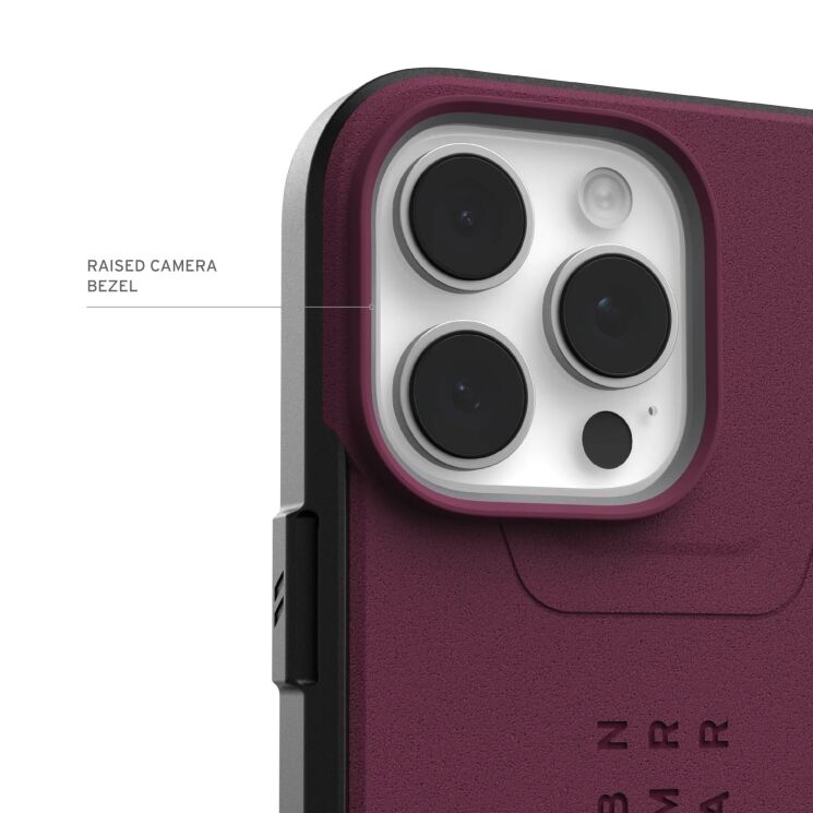 Защитный чехол URBAN ARMOR GEAR (UAG) Civilian MagSafe для Apple iPhone 16 Pro Max - Bordeaux: фото 6 из 10