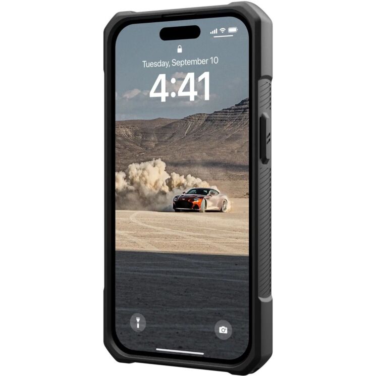 Захисний чохол URBAN ARMOR GEAR (UAG) Monarch Kevlar Series для Apple iPhone 15 - Kevlar Black: фото 5 з 10