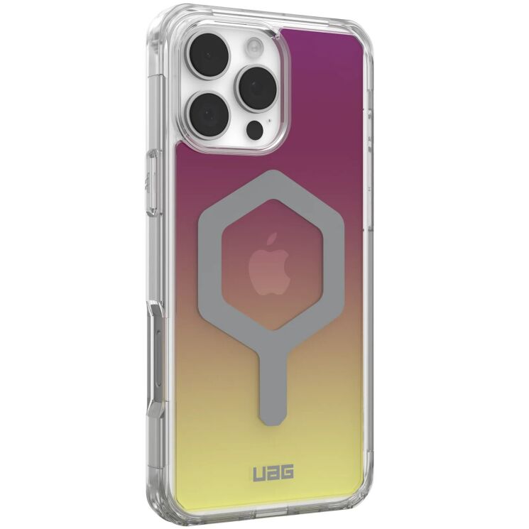 Защитный чехол URBAN ARMOR GEAR (UAG) Plyo MagSafe LE для Apple iPhone 16 Pro Max (114481114780) - Maroon / Yellow: фото 3 из 9