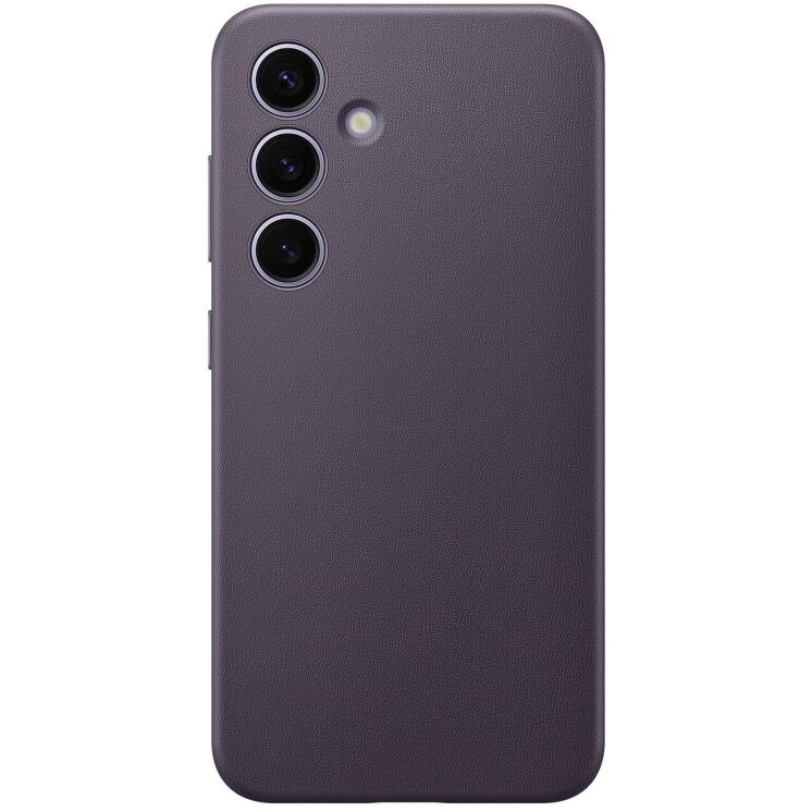Захисний чохол Vegan Leather Case для Samsung Galaxy S24 (S921) GP-FPS921HCAVW - Dark Violet: фото 1 з 5