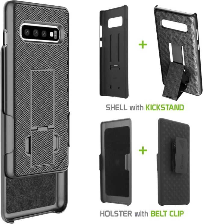 Защитный чехол Verizon Shell and Holster для Samsung Galaxy S10 (G973) 51829VZRHOC - Black: фото 8 из 10