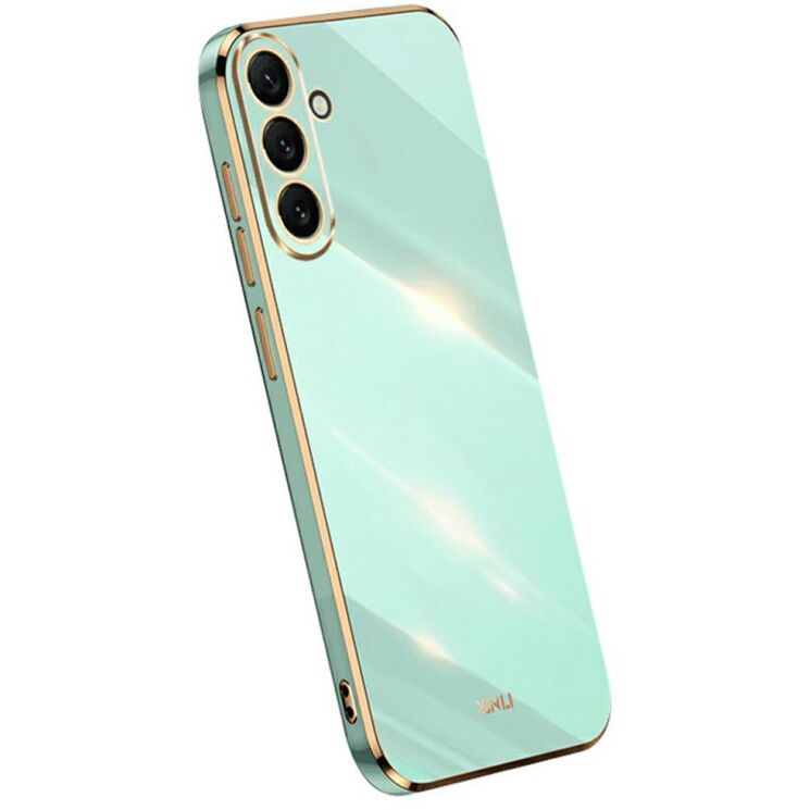 Захисний чохол XINLI Porcelain Design для Samsung Galaxy A57 (A576) - Cyan: фото 1 з 8