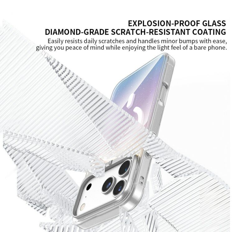 Защитный чехол ZGA Crystal Mag Shine для Apple iPhone 18 Pro Max - Glitter / Silver: фото 5 из 10