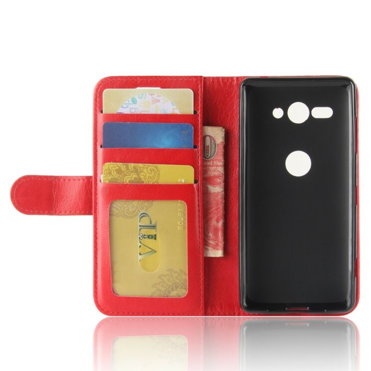 Чехол-книжка Deexe Wallet Style для Sony Xperia XZ2 Compact - Red: фото 5 из 9
