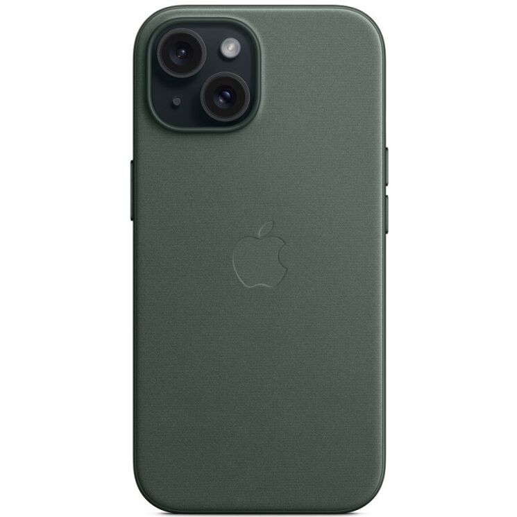 Оригинальный чехол FineWoven MagSafe для Apple iPhone 15 (MT3J3) - Evergreen: фото 3 из 6