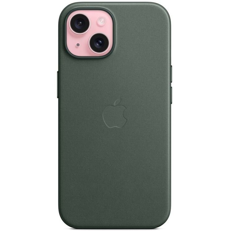 Оригинальный чехол FineWoven MagSafe для Apple iPhone 15 (MT3J3) - Evergreen: фото 5 из 6