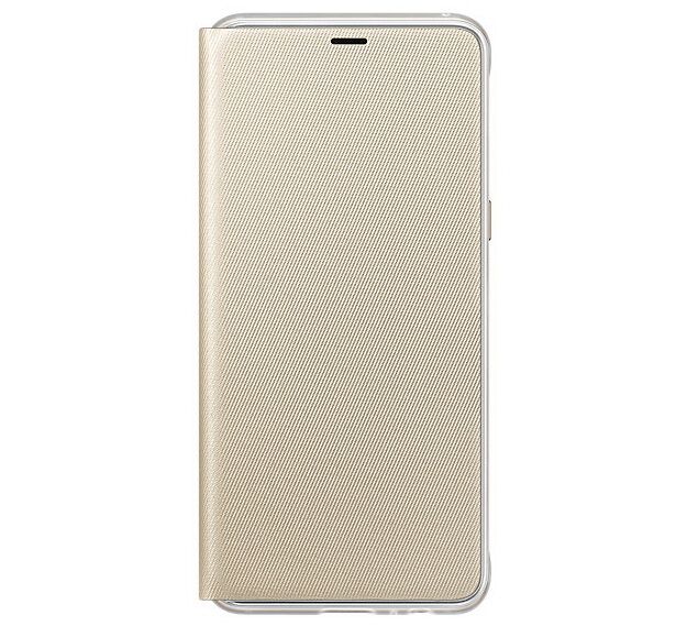 Оригінальний чохол-книжка Neon Flip Cover для Samsung Galaxy A8+ 2018 (A730) EF-FA730PFEGRU - Gold: фото 2 з 7
