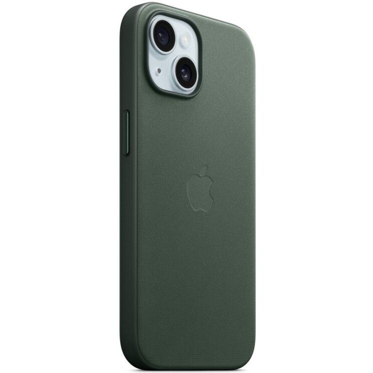 Оригинальный чехол FineWoven MagSafe для Apple iPhone 15 (MT3J3) - Evergreen: фото 4 из 6