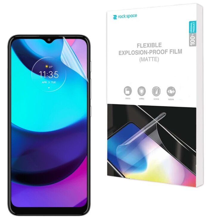 Антиблікова плівка на екран RockSpace Explosion-Proof Matte для Motorola Moto E20: фото 1 з 8