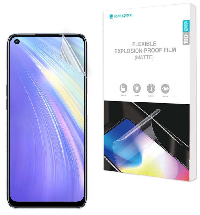Антиблікова плівка на екран RockSpace Explosion-Proof Matte для Realme 6: фото 1 з 9