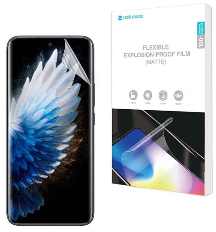 Антибликовая пленка на экран RockSpace Explosion-Proof Matte для TECNO Spark 40 Pro Plus: фото 1 из 8