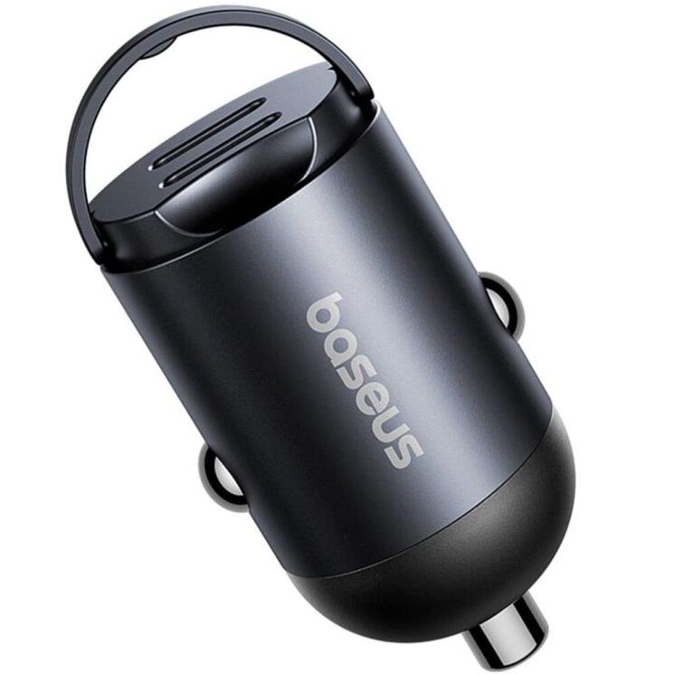 Автомобильное зарядное устройство Baseus Tiny Star Mini 30W (2Type-C) C00035001121-03 - Black: фото 3 из 26