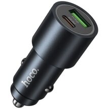 Автомобильное зарядное устройство Hoco Z60 PD30W + QC3.0 18W (USB + Type-C) - Black: фото 1 из 3