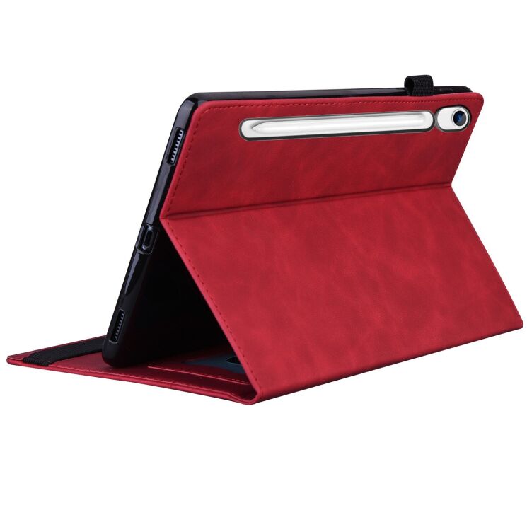 Чехол Deexe Business Style для Samsung Galaxy Tab S9 FE / Tab S10 Lite / Tab S10 FE - Red (338937R) Чехол Deexe Business Style для Samsung Galaxy Tab S9 FE / Tab S10 Lite / Tab S10 FE - Red: фото 4 из 13