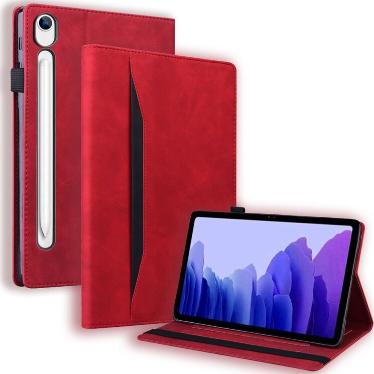Чехол Deexe Business Style для Samsung Galaxy Tab S9 FE / Tab S10 Lite / Tab S10 FE - Red (338937R) Чехол Deexe Business Style для Samsung Galaxy Tab S9 FE / Tab S10 Lite / Tab S10 FE - Red: фото 1 из 13
