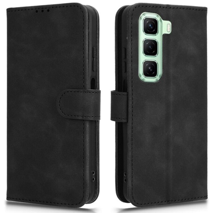 Чехол Deexe Classic Wallet для Infinix Hot 50 - Black: фото 1 из 7