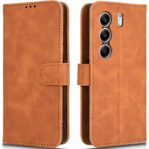 Чехол Deexe Classic Wallet для TECNO Camon 40 (CM5) - Brown: фото 1 из 6