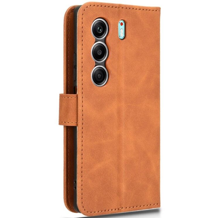 Чехол Deexe Classic Wallet для TECNO Camon 40 (CM5) - Brown: фото 5 из 6