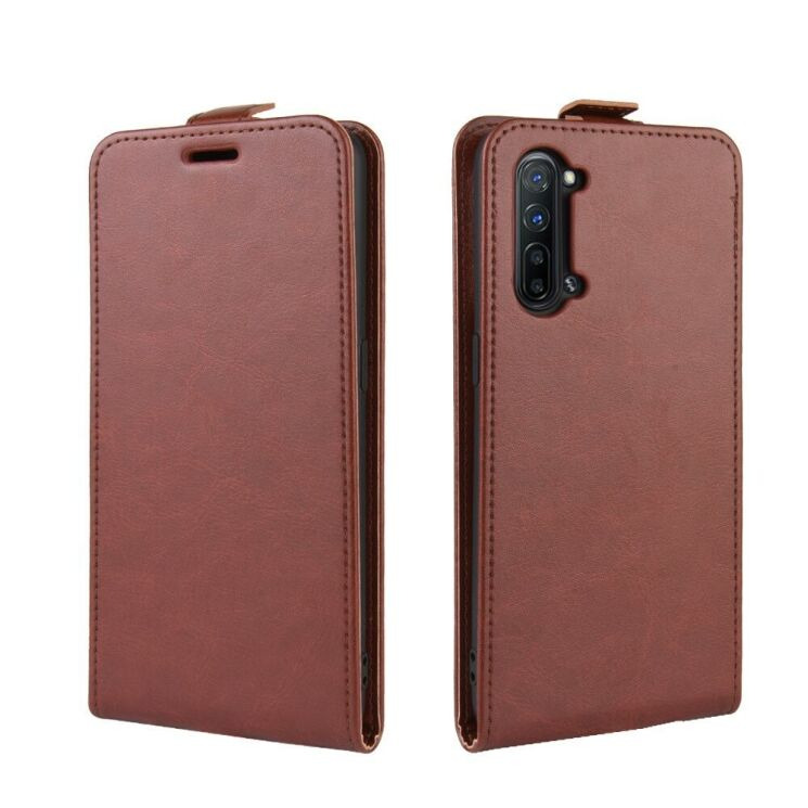 Чехол Deexe Flip Case для OPPO Reno 3 - Brown: фото 2 из 7