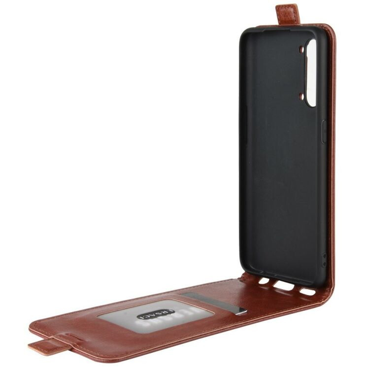 Чехол Deexe Flip Case для OPPO Reno 3 - Brown: фото 7 из 7