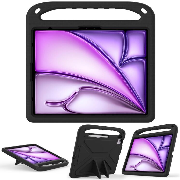 Чехол Deexe KickStand Cover для Apple iPad Pro 13 (2024) / Air 13 (2024) - Black: фото 3 из 7