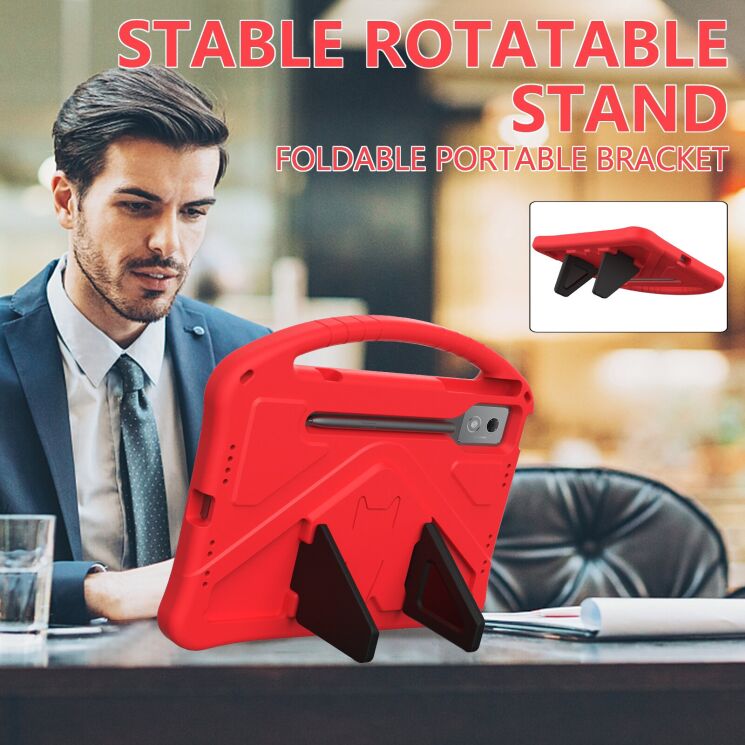 Чехол Deexe KickStand Cover для Lenovo Idea Tab Pro - Red: фото 6 из 7